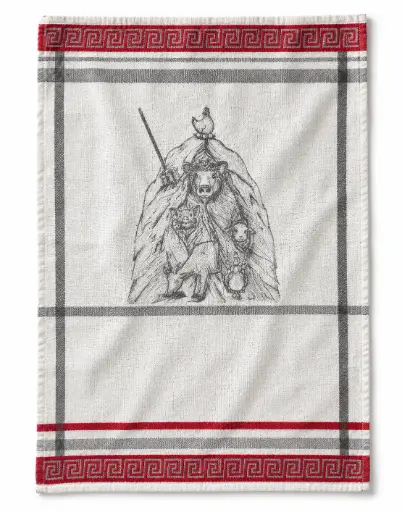 Kitchen Towel Farm Friends – Animals in the Hay – Ref. KT002